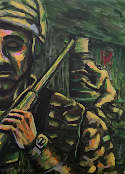 The poet’s rifle is a rose by Arturo Laime The poet’s rifle is a rose by Arturo Laime